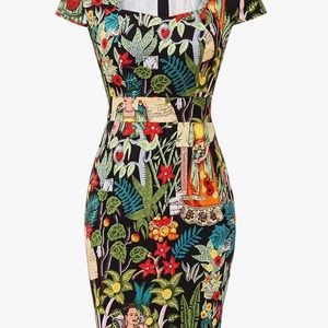 Printed Sheath Dress